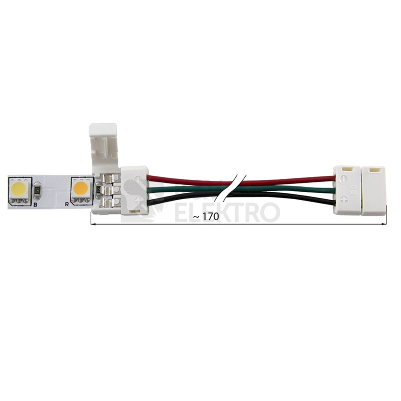Obrázek produktu Spojovací konektor McLED pro double-white 10mm LED pásky 170mm ML-112.002.21.4 2