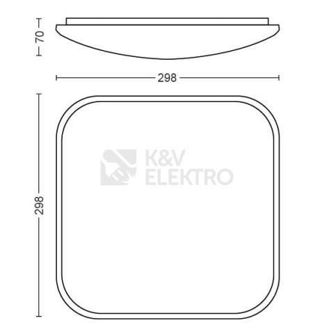 Obrázek produktu Stropní LED svítidlo Philips Canaval 32810/31/P0 18W Scene Switch 1500-750-150lm teplá bílá 2700K 7