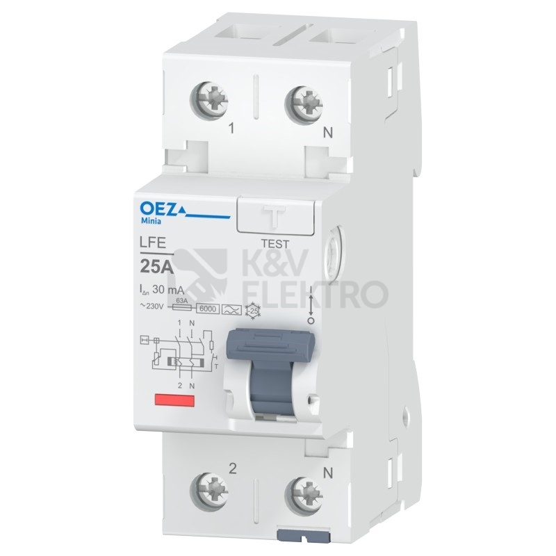 Obrázek produktu  Proudový chránič OEZ LFE-25-2-030A 25A 30mA A 0