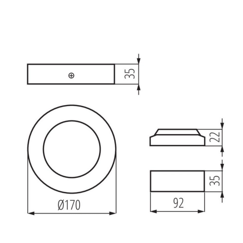 LED svítidlo Kanlux CARSA V2LED 12W-NW-W neutrální bílá 4000K 28948 (obrázek 5)