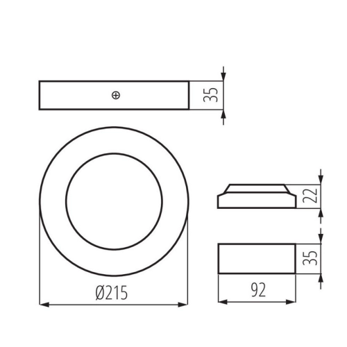 LED svítidlo Kanlux CARSA V2LED 18W-NW-W neutrální bílá 4000K 28949 (obrázek 5)