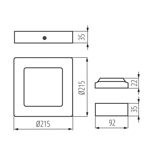 LED svítidlo Kanlux KANTI V2LED 18W-NW-W neutrální bílá 4000K 28951 (obrázek 4)