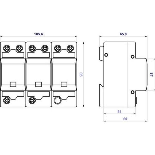 Svodič přepětí SPD typ 1+2+3 HLSA25-275/3+0