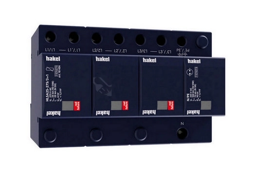 Obrázek produktu Svodič přepětí SPD typ 1+2+3 HLSA25-275/3+1 0