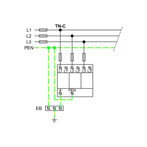 Svodič přepětí Hakel HLSA25G-255/3+0