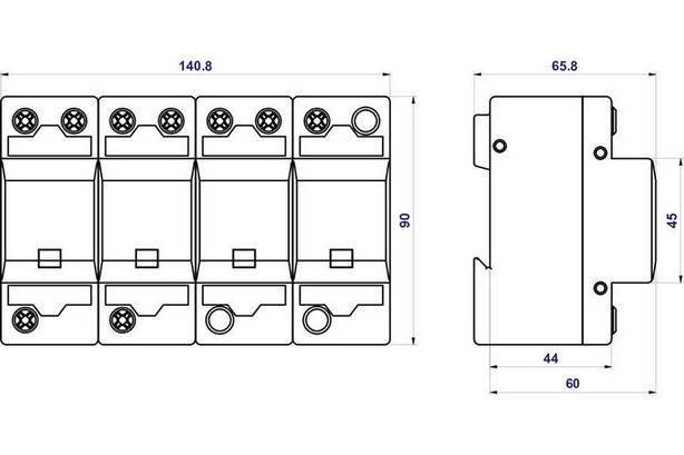 Svodič přepětí Hakel HLSA25G-255/4+0