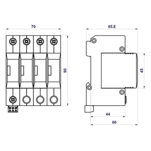 Svodič přepětí Hakel HLSA12,5-275/3+1 M S