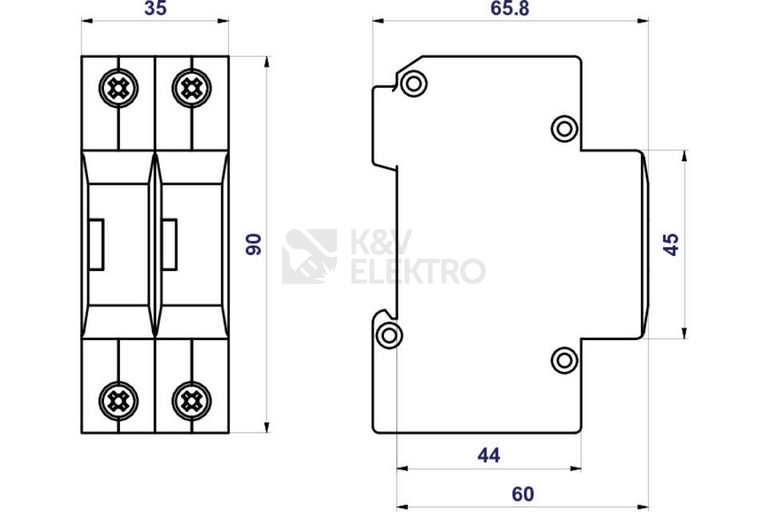 Obrázek produktu Svodič přepětí SPD typ 2+3 HSA-275/2+0 1