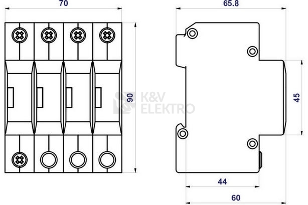 Obrázek produktu Svodič přepětí Hakel HSA-275/3+1 1