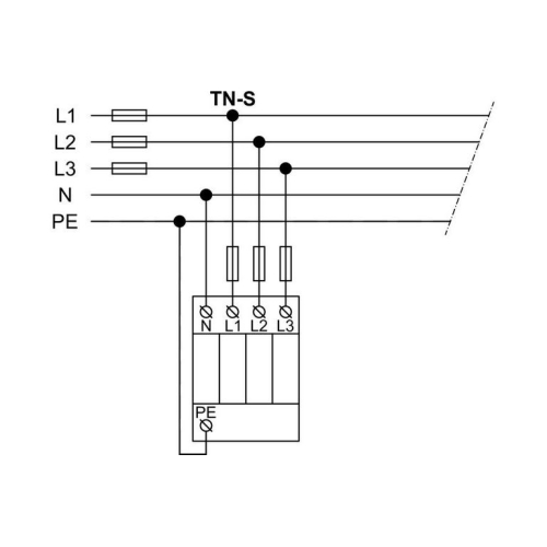 Svodič přepětí SPD typ 2 PIIIM-275/4+0 Vseries