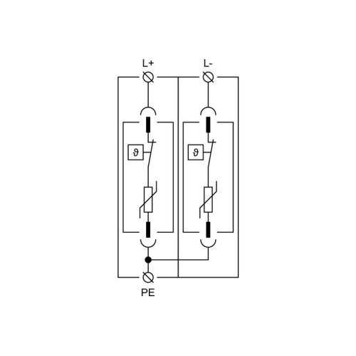 Svodič přepětí pro fotovoltaiku Hakel PV PIIIM PV 200/2 Vseries SPD typ 2 27063
