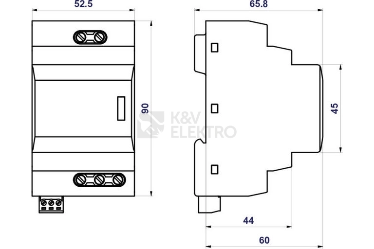 Obrázek produktu Svodič přepětí SPD typ 3 s VF filtrem HSAF10 S 1
