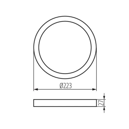Montážní rámeček pro panel Kanlux SP LED N 18W-R 31089 (obrázek 4)