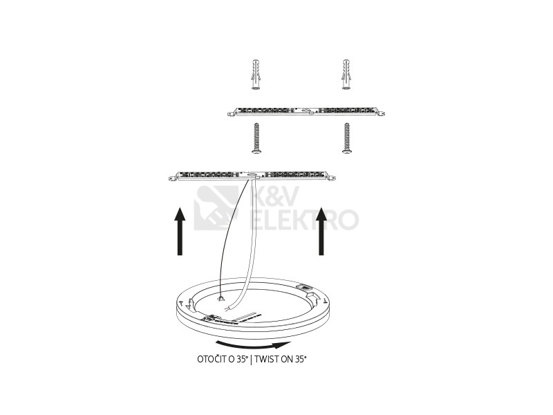 Obrázek produktu Podhledové/přisazené svítidlo Panlux ADAPT CCT 3000-4000-6000K 18W s pohybovým čidlem PN21400002 4