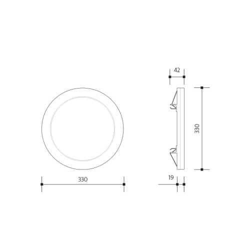 Podhledové/přisazené svítidlo Panlux ADAPT CCT 3000-4000-6000K 30W s pohybovým čidlem PN21400004 (obrázek 7)