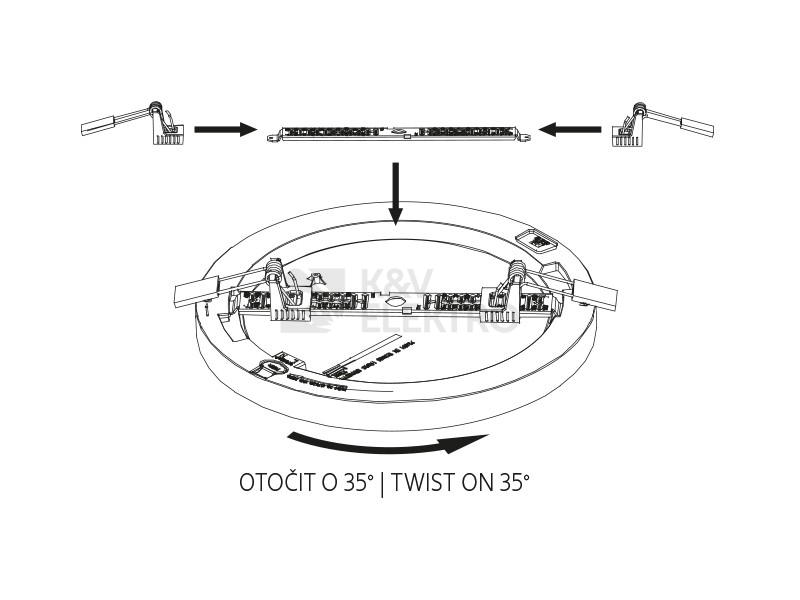 Obrázek produktu Podhledové/přisazené svítidlo Panlux ADAPT CCT 3000-4000-6000K 30W s pohybovým čidlem PN21400004 4