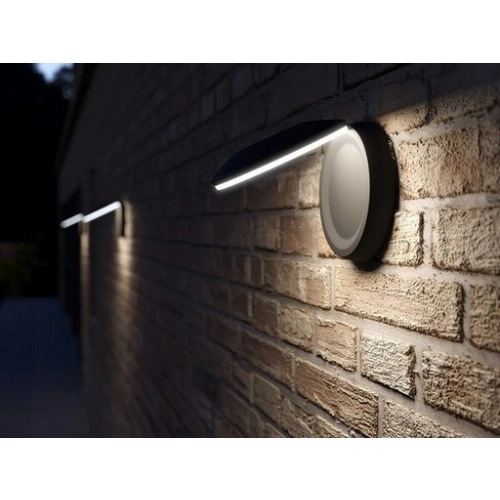 Nástěnné LED svítidlo Panlux CENTRO V tmavě šedá PN42100008 (obrázek 8)