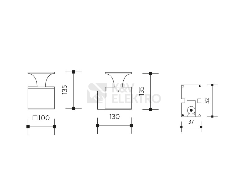 Obrázek produktu Nástěnné LED svítidlo Panlux ORNELA N tmavě šedá PN42100010 1