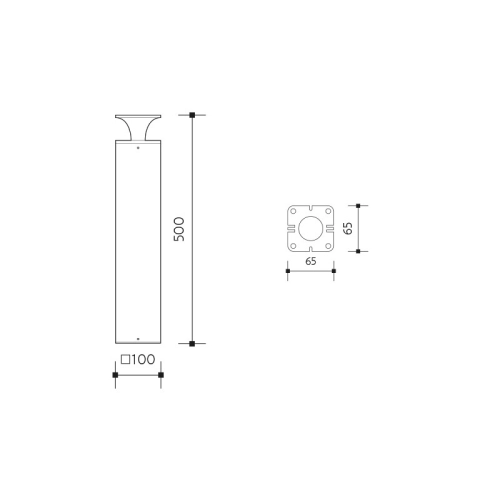 Zahradní LED svítidlo Panlux ORNELA výška 50cm rusty PN42100013 (obrázek 10)