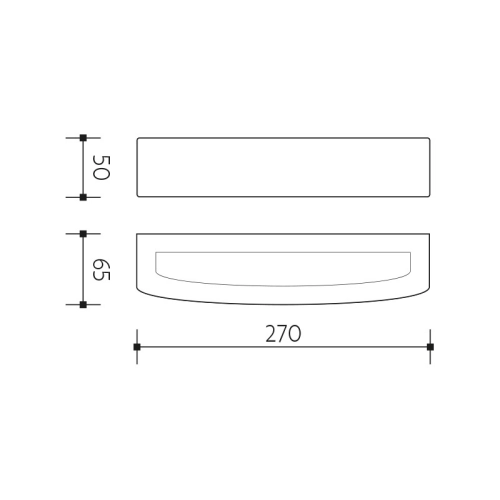 Nástěnné LED svítidlo Panlux BLOCO rusty PN42100016