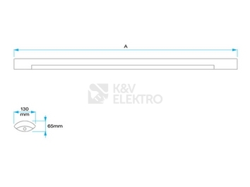Obrázek produktu  Závěsné LED svítidlo Trevos MO LED 2.5ft 8000/840 bez koncovek 86510 2