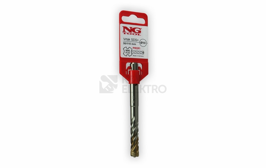 Obrázek produktu Profi vrták SDS+ čtyřbřit d=10/50/110mm beton, žula, kámen, zdivo NV 1300-10 2