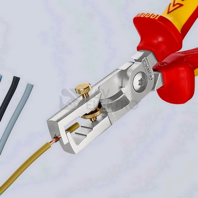 Obrázek produktu Odizolovací kleště s kabelovými nůžkami Knipex StriX 13 66 180 T 180mm VDE 1000V s připevňovacím okem 4