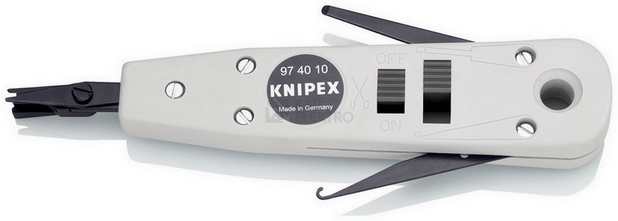 Obrázek produktu Narážecí nástroj Knipex 97 40 10 pro terminaci UTP/STP kabelů do svorkovnic Krone LSA Plus 6
