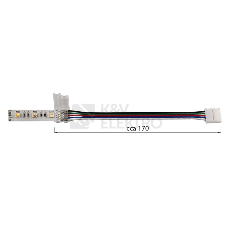 Obrázek produktu Spojovací konektor McLED pro RGBW 12mm pásky ML-112.002.21.6 2