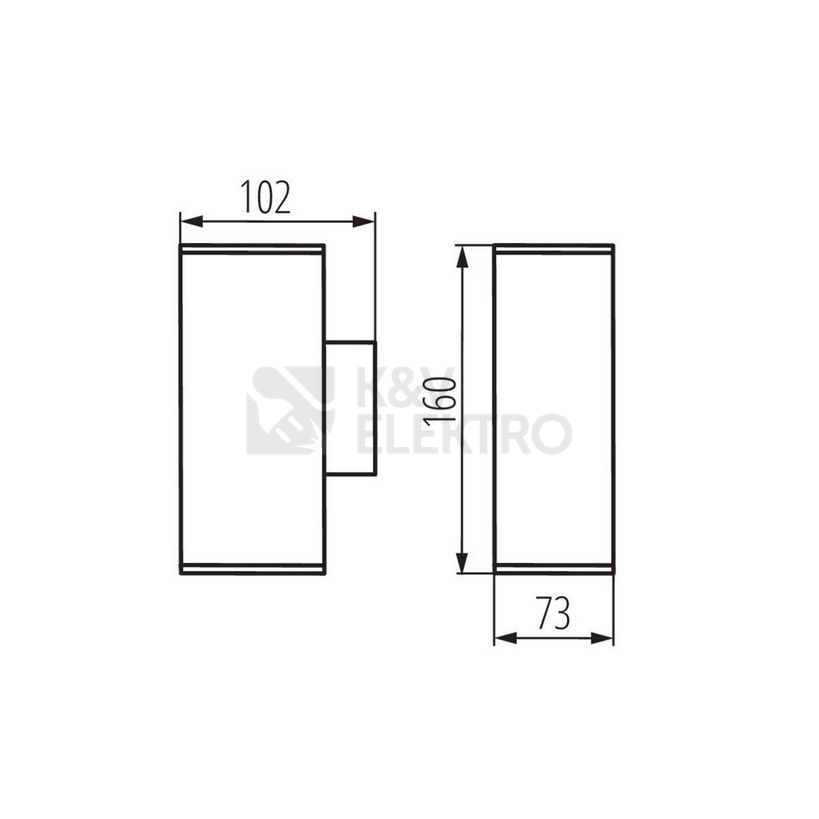 Obrázek produktu Svítidlo Kanlux GORI EL 235 D GU10 IP44 antracitová 29001 2