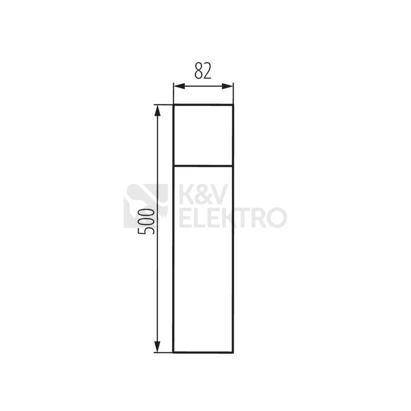 Obrázek produktu Sloupkové svítidlo Kanlux VADRA 50 E27 IP44 antracitová 29012 3