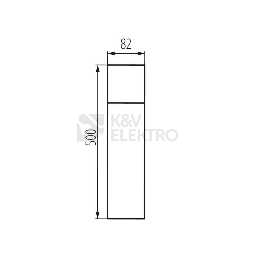 Obrázek produktu Sloupkové svítidlo Kanlux VADRA 50 E27 IP44 antracitová 29012 3