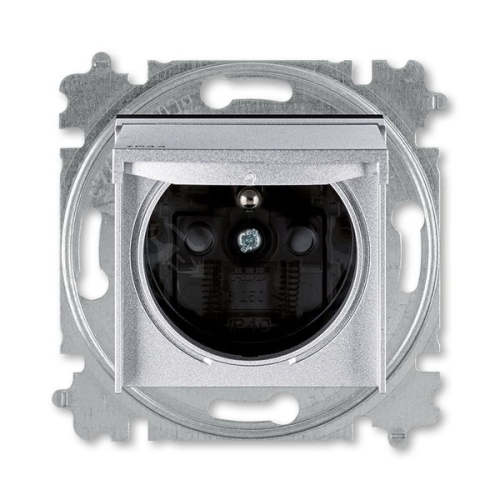  ABB Levit zásuvka IP44 titanová/kouřová černá 5519H-A02997 70 s clonkami