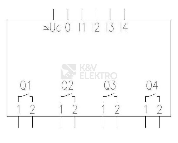 Obrázek produktu  Rozšiřující modul EATON EASY-E4-UC-8RE1 12/24VDC 24VAC 197217 1