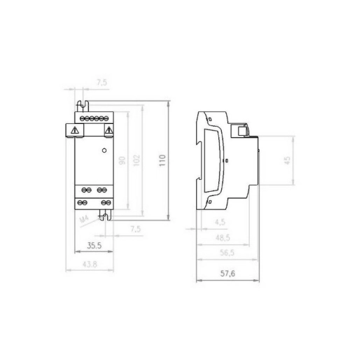 Rozšiřující modul EATON EASY-E4-DC-6AE1 24VDC 197223 (obrázek 8)