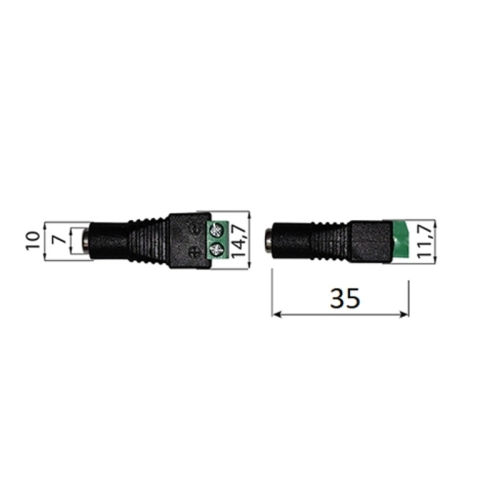Napájecí konektor LED pásky McLED ML-112.015.21.0 zásuvka souosý konektor 5,5mm (obrázek 3)