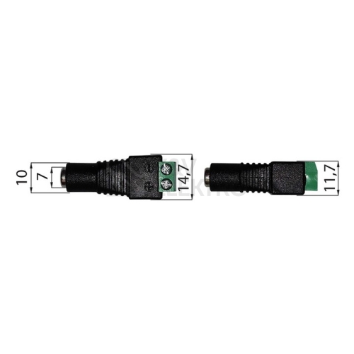  Napájecí konektor LED pásky McLED ML-112.015.21.0 zásuvka souosý konektor 5,5mm