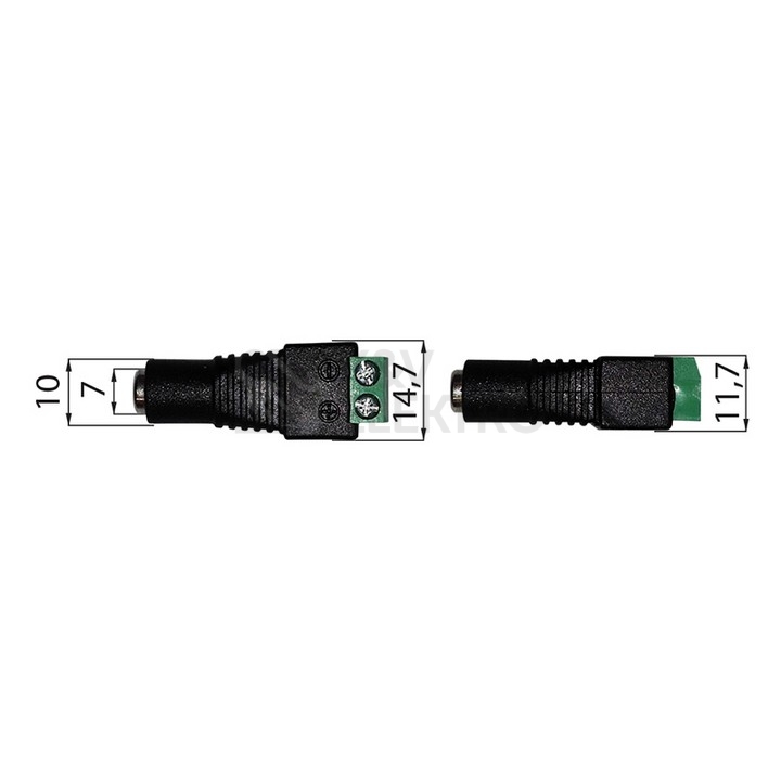 Obrázek produktu  Napájecí konektor LED pásky McLED ML-112.015.21.0 zásuvka souosý konektor 5,5mm 0