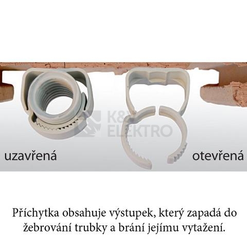 Obrázek produktu Příchytka pro husí krk pod omítku Schnabl USA 25-32/55 12550 (50ks) 1