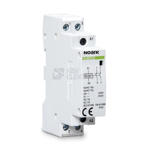 Instalační stykač NOARK Ex9CH25 20 230V 50/60Hz 25A 2NO 107320