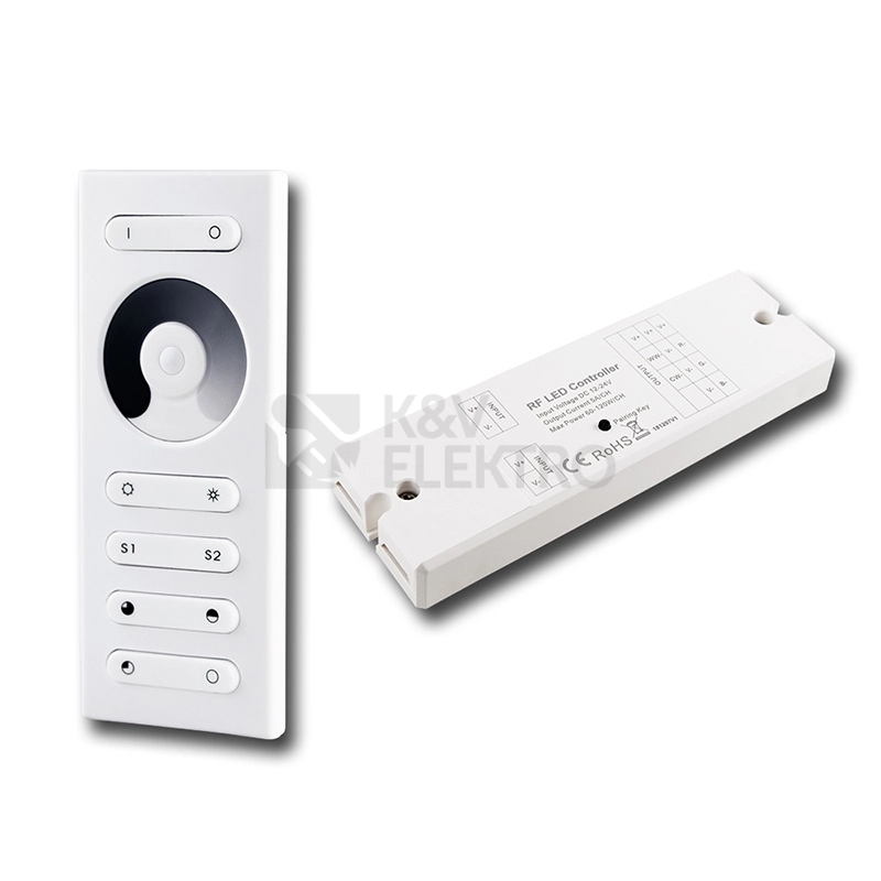 Obrázek produktu RF dálkové ovládání stmívač McLED pro jednobarevné LED pásky sada ovladač+přijímač ML-910.509.22.1 0