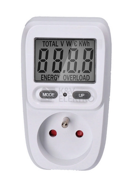 Obrázek produktu  Digitální měřič spotřeby elektrické energie do zásuvky Solight DT26 0