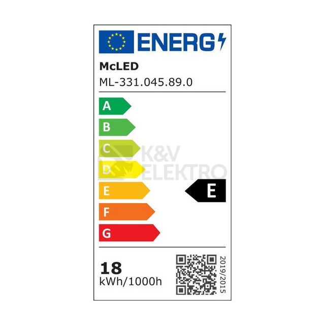 Obrázek produktu LED trubice zářivka McLED GLASS LEDTUBE 120cm 18W (36W) T8 G13 neutrální bílá ML-331.045.89.0 EM/230V 1