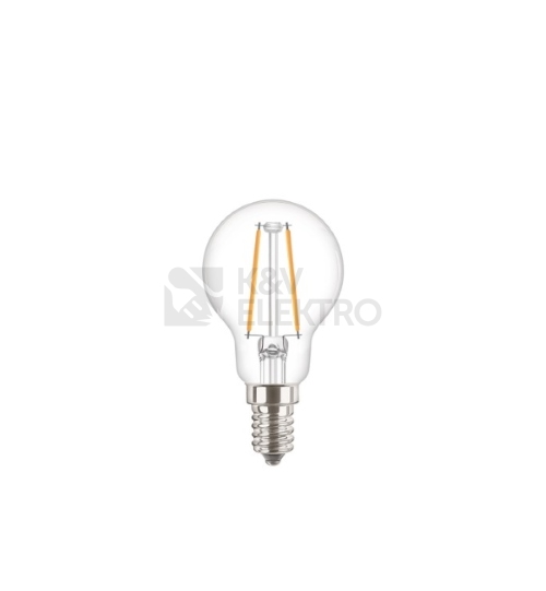 Obrázek produktu  LED žárovka E14 PILA Classic Filament P45 2W (25W) teplá bílá (2700K) 0