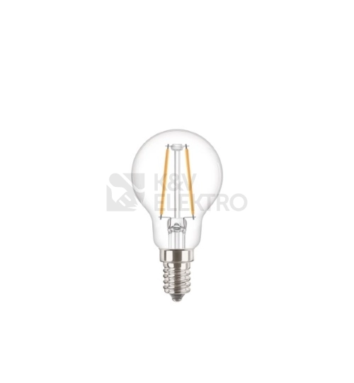 Obrázek produktu LED žárovka E14 PILA Classic Filament P45 2W (25W) teplá bílá (2700K) 0