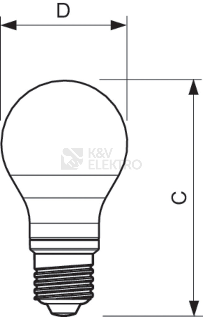 Obrázek produktu LED žárovka E27 PILA A60 FR 4,5W (40W) teplá bílá (2700K) 3