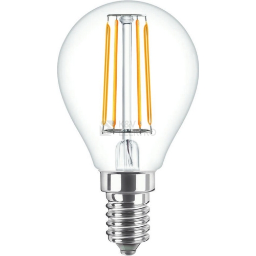  LED žárovka E14 PILA Classic Filament P45 4,3W (40W) teplá bílá (2700K)