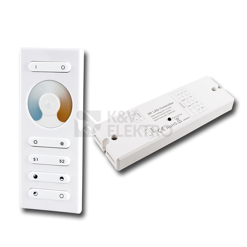 Obrázek produktu RF dálkový ovladač McLED pro řízení jasu CCT sada ovladač + přijímač ML-910.524.22.1 0