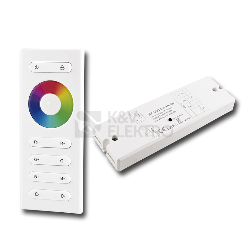 Obrázek produktu RF dálkové ovládání McLED pro RGB LED pásky, sada ovladač + přijímač ML-910.546.22.1 0