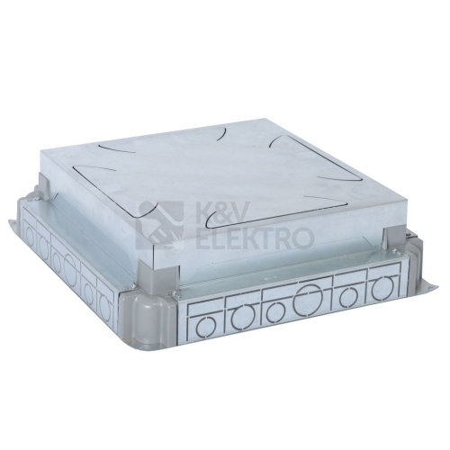 Kovová instalační krabice do betonové podlahy Legrand 088092 pro 16 a 24 modulů